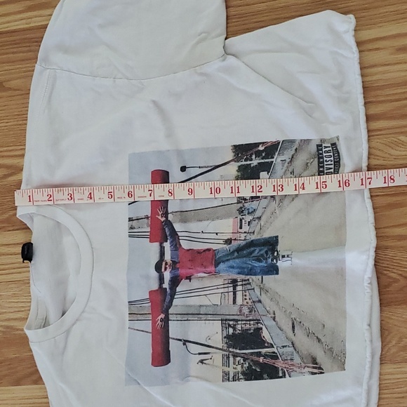 Oliver 🌳 Tree white crop tee size L - Picture 3 of 6